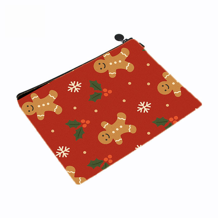 Gingerbread Bliss Pattern Makeup Bag