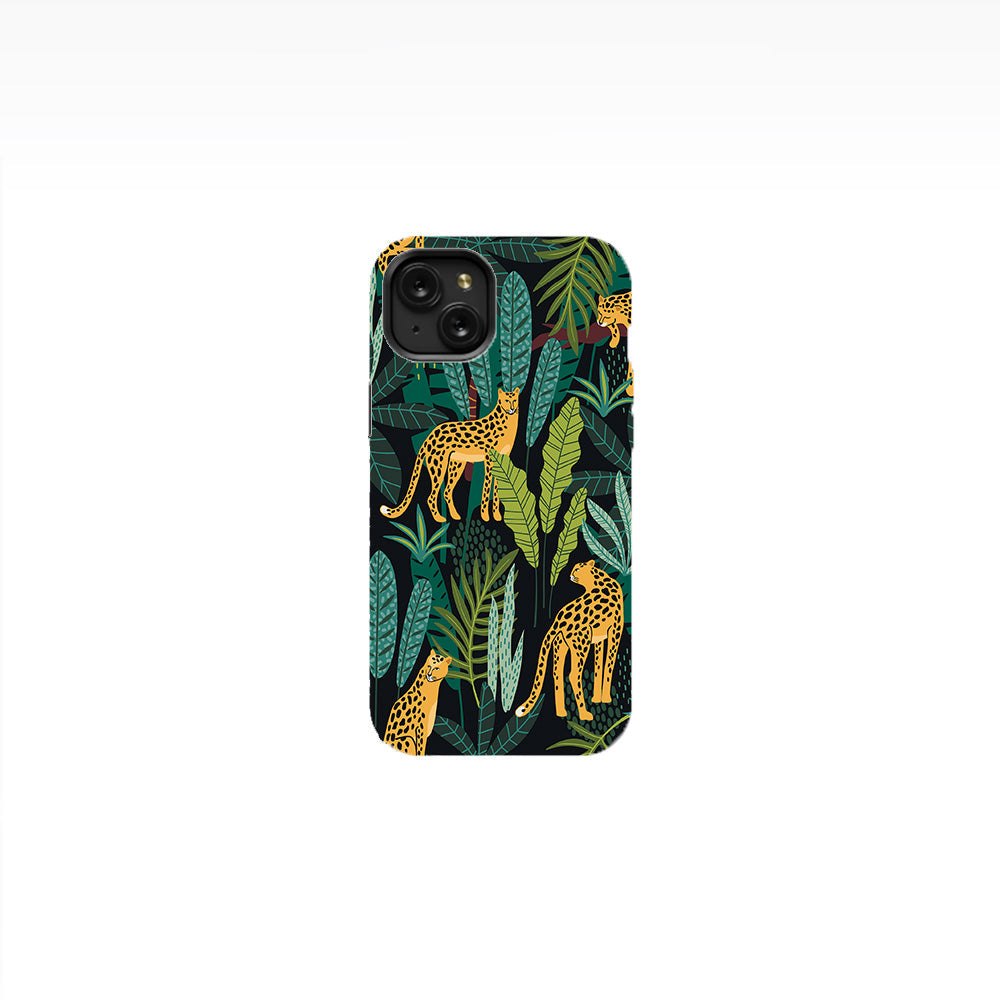 Leopards-Tropical Leaves Phone Case