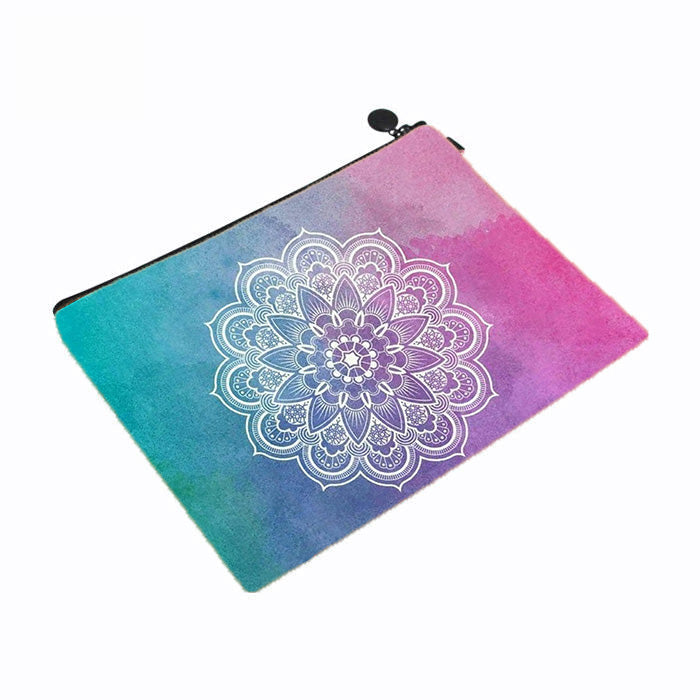Gradient Mandala Art Makeup Bag