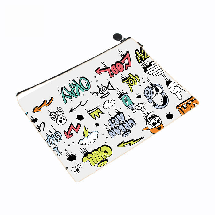 Graffiti Cartoons Doodles Makeup Bag