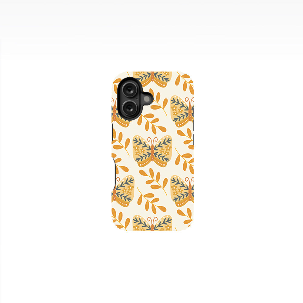 Boho Botanical Butterflies Phone Case