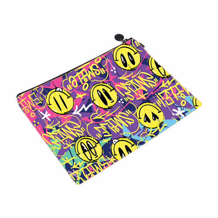 Graffiti Happy Smiling Face Makeup Bag