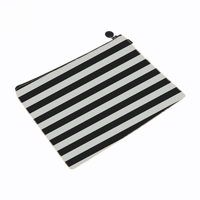 Graphite Stripes Makeup Bag