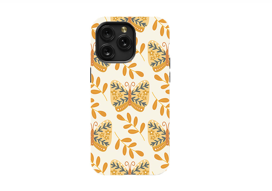 Boho Botanical Butterflies Phone Case