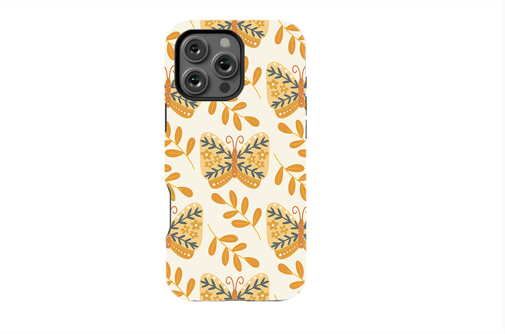 Boho Botanical Butterflies Phone Case