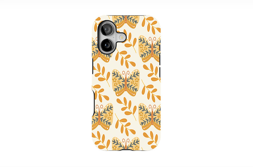 Boho Botanical Butterflies Phone Case