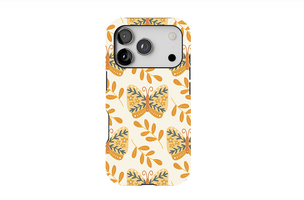 Boho Botanical Butterflies Phone Case