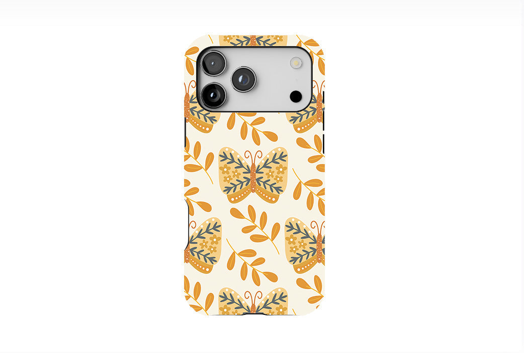 Boho Botanical Butterflies Phone Case