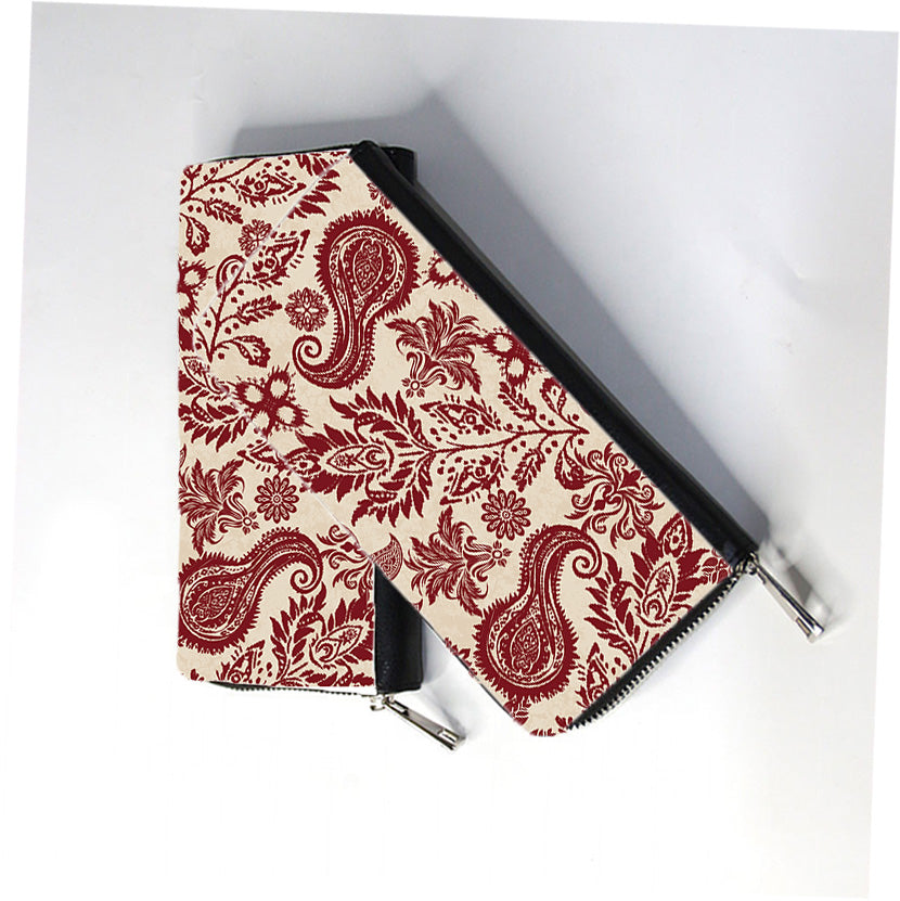 Aztec Paisley Zip Wallet