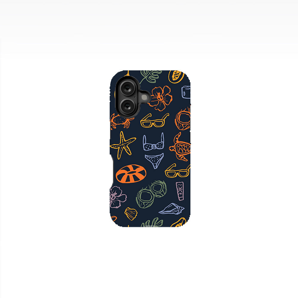 Doodle Summer Vacation Phone Case