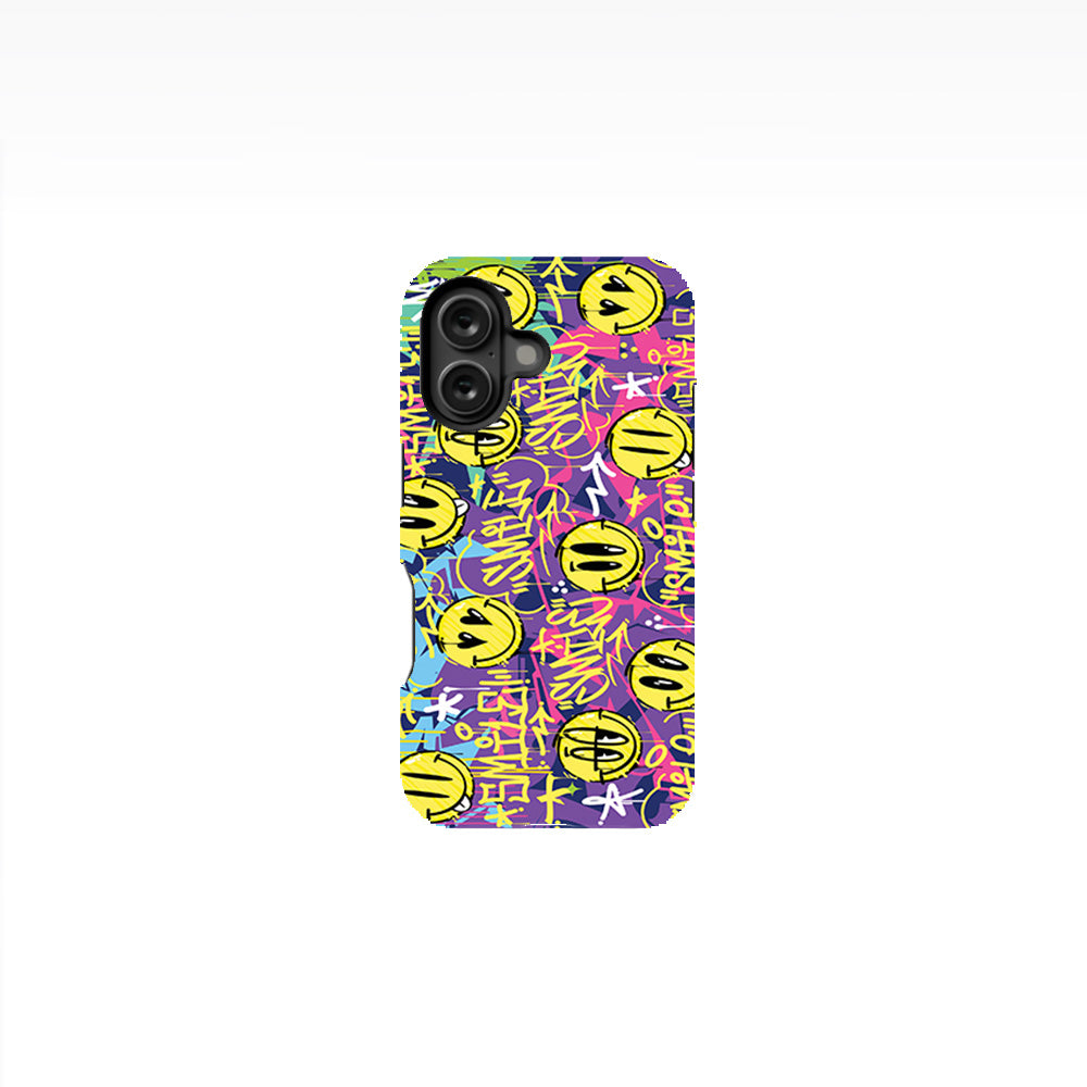 Graffiti Happy Smiling Face Phone Case