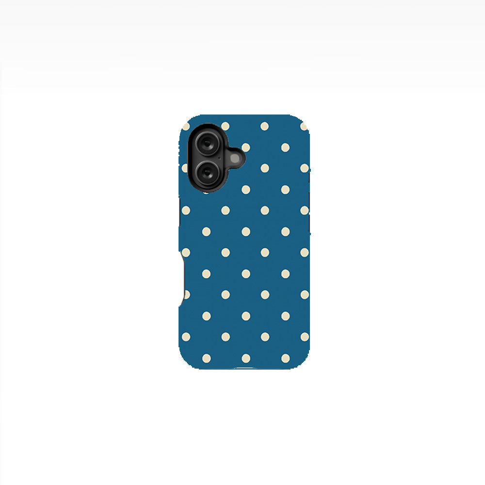 Happy Teal Polka Phone Case