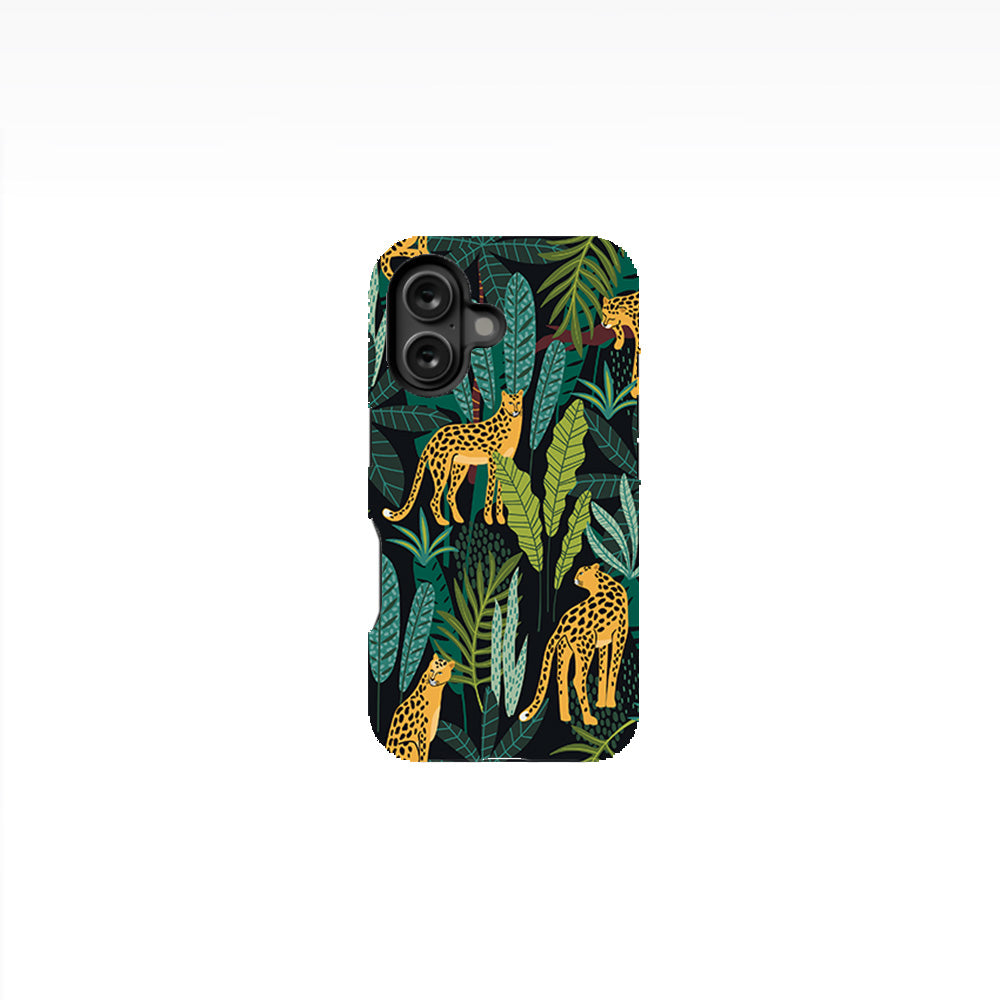 Leopards-Tropical Leaves Phone Case