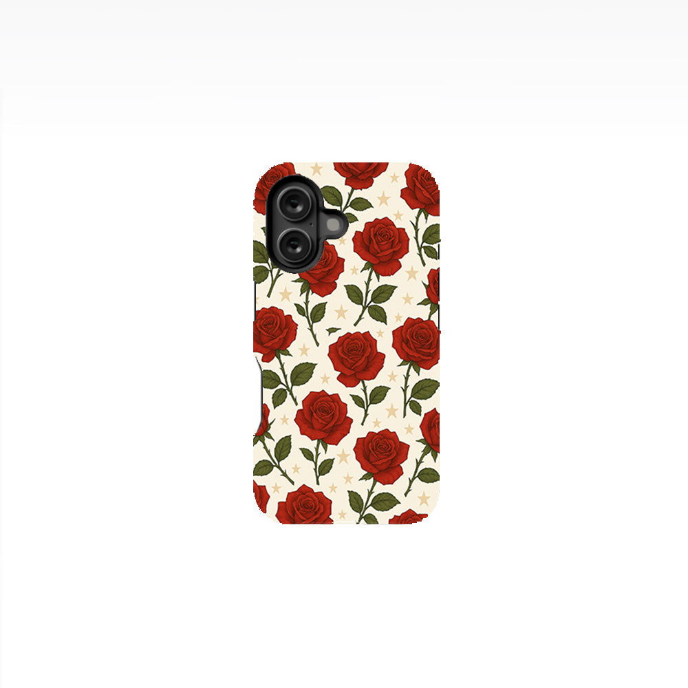 Red Rose and Star Phone Case