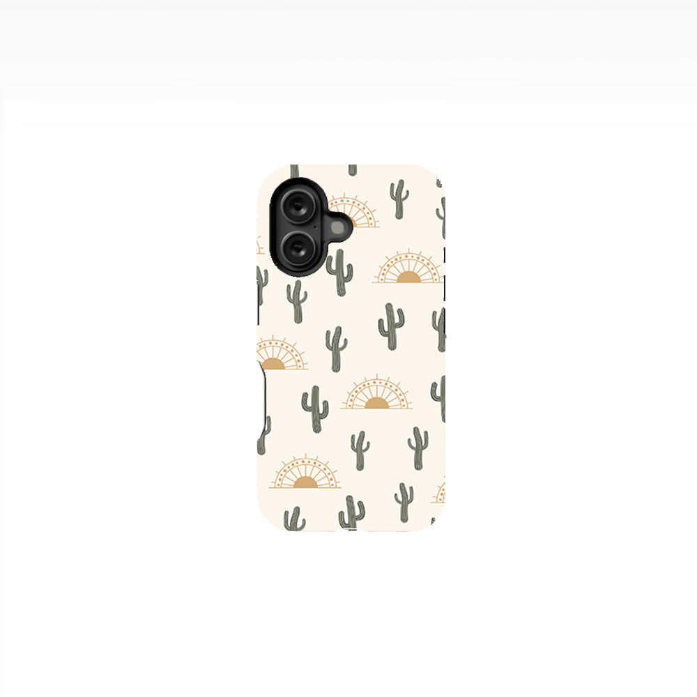 Summer Cactus on Desert Phone Case