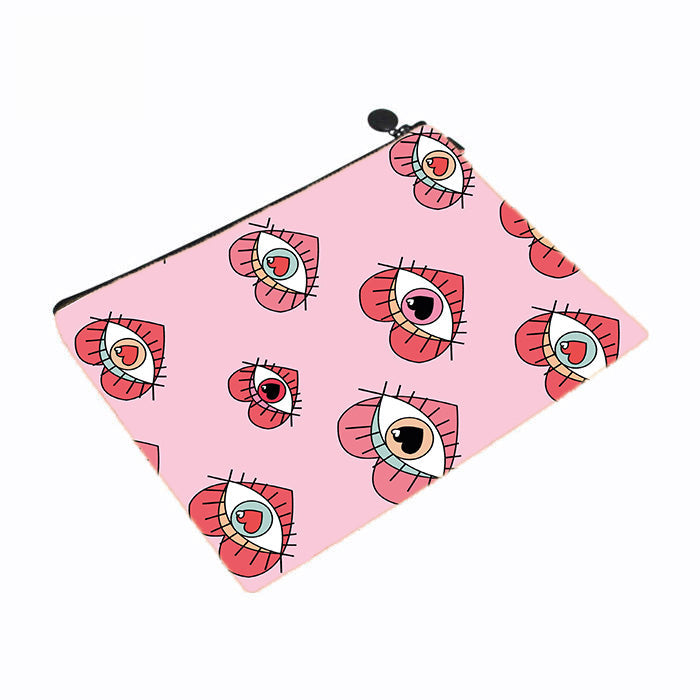 Heart Evil Eyes Makeup Bag