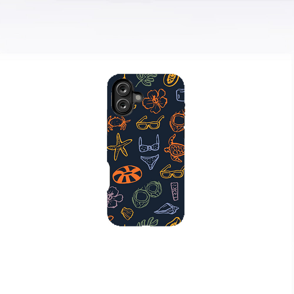 Doodle Summer Vacation Phone Case