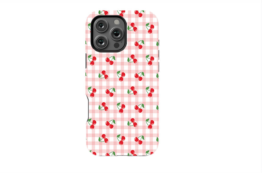 Cherries and Gingham Phone Case