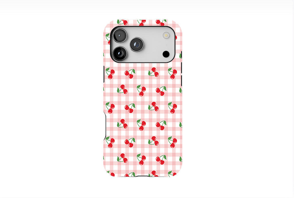 Cherries and Gingham Phone Case