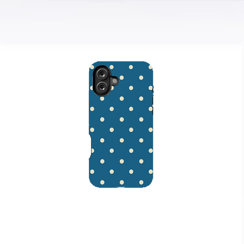 Happy Teal Polka Phone Case