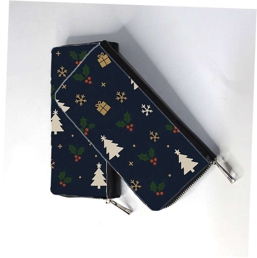 Merry Pines Zip Wallet