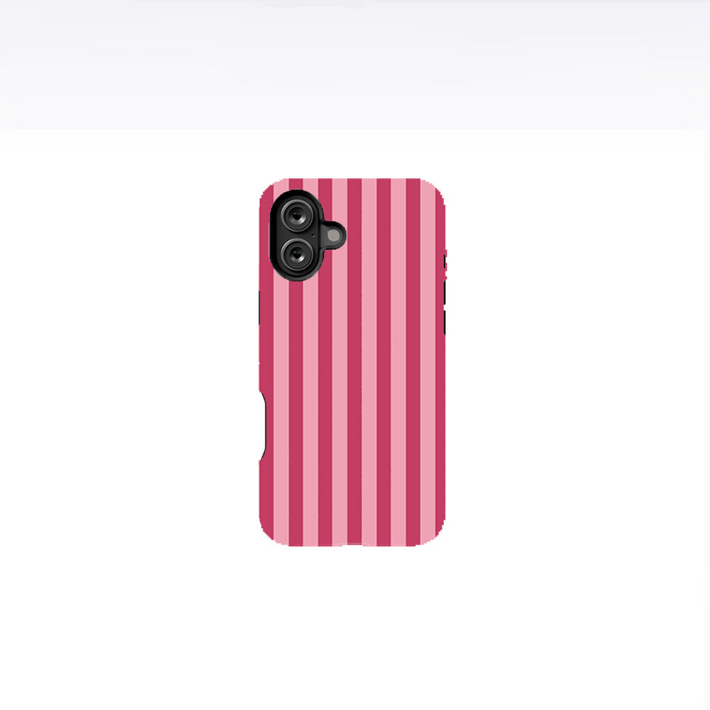 Pink and Light Pink Stripes Phone Case