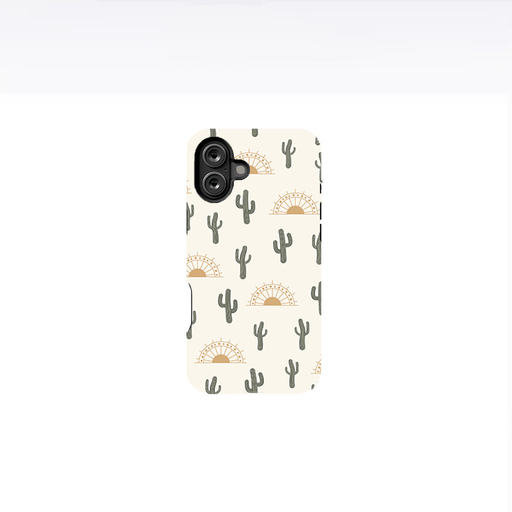 Summer Cactus on Desert Phone Case