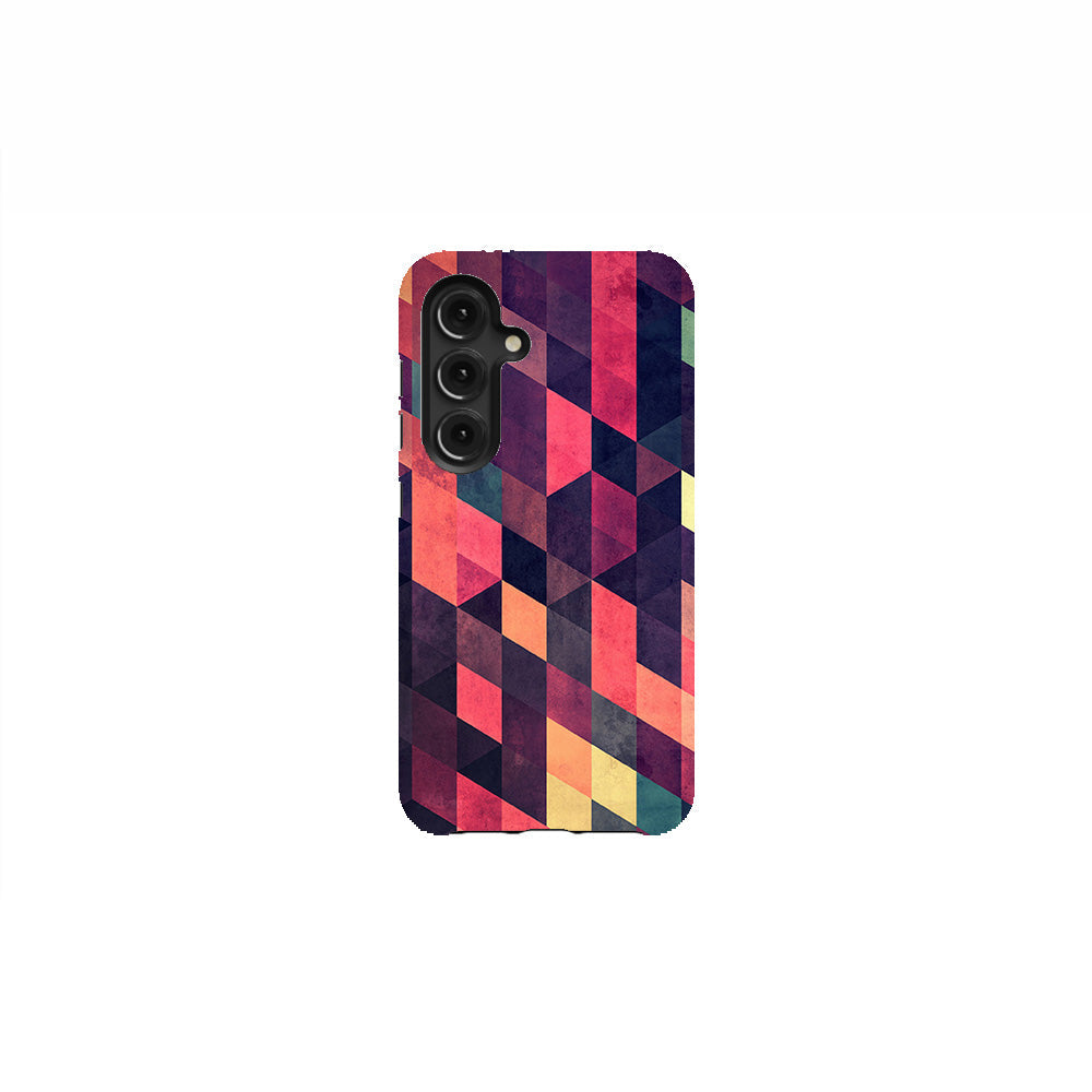 Crimson Geometry Phone Case