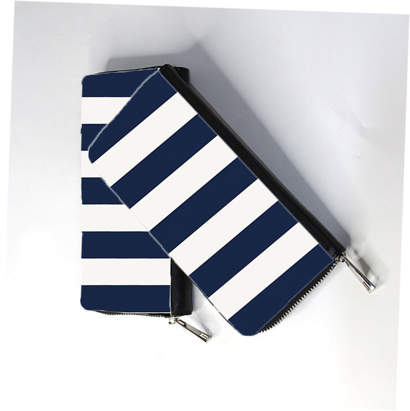 Nautical Stripe Zip Wallet