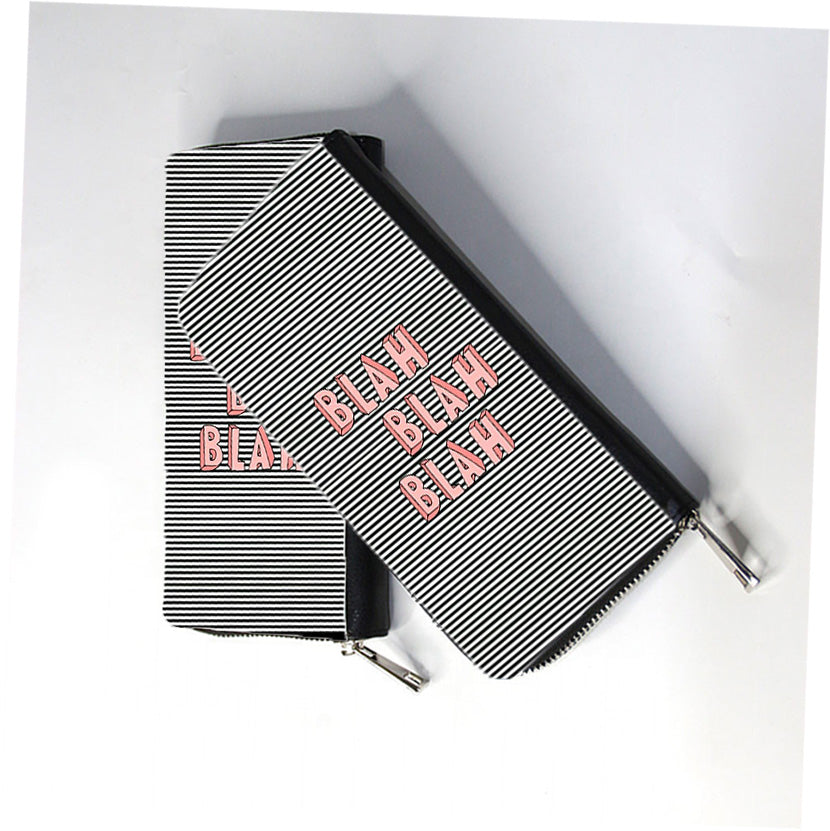 Blah Blah Blah Zip Wallet