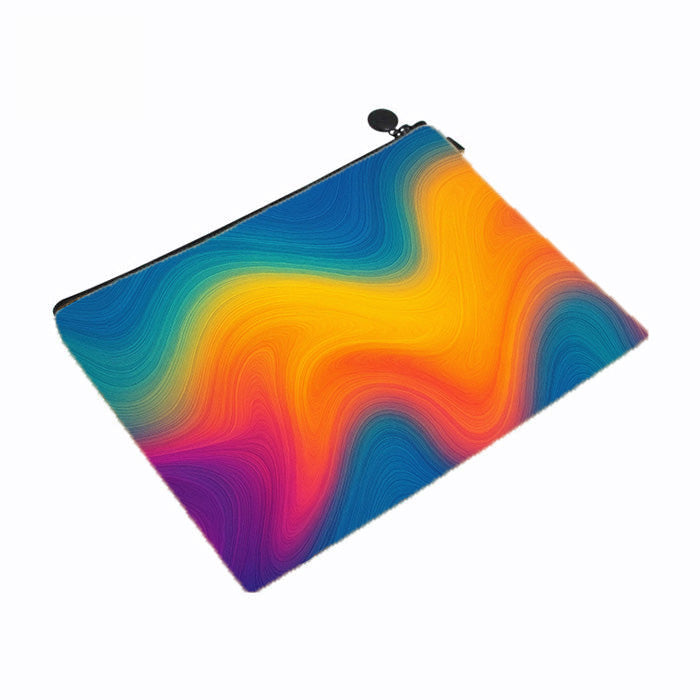 Neon Waves Makeup Bag