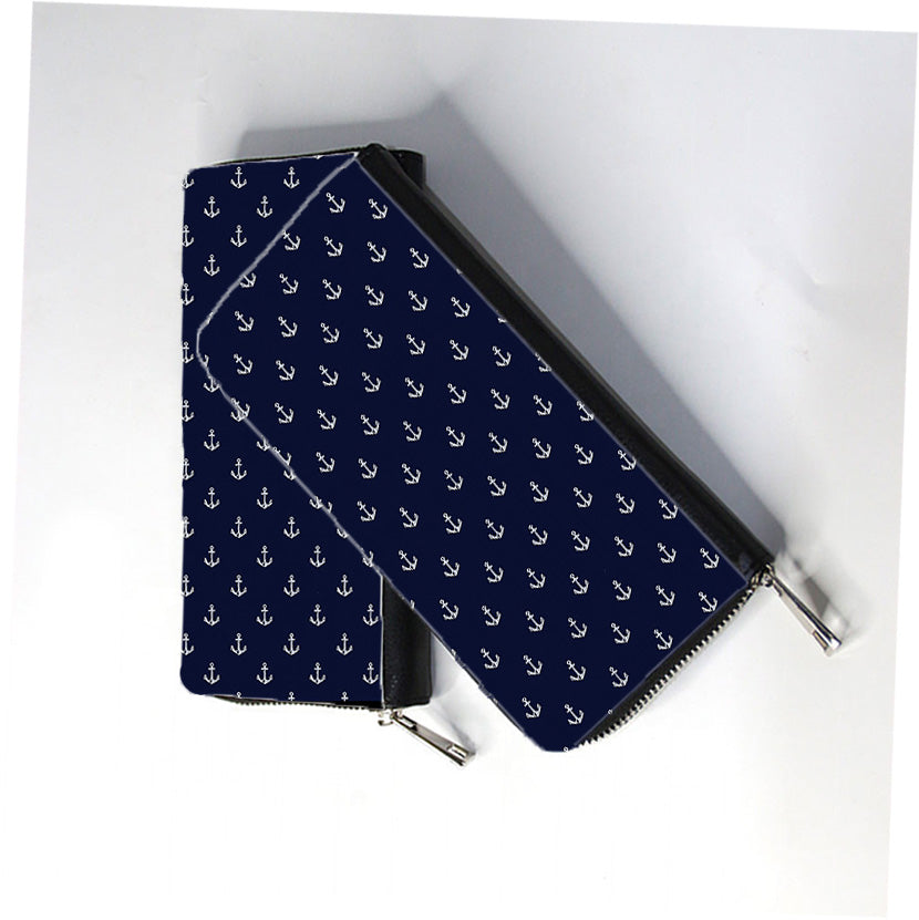 Ocean Anchor Zip Wallet