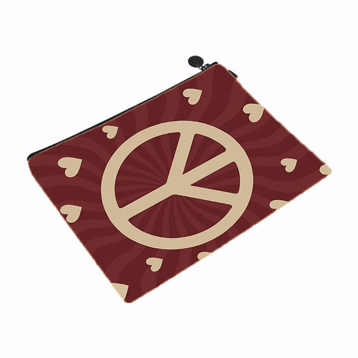 Peace Sign Makeup Bag