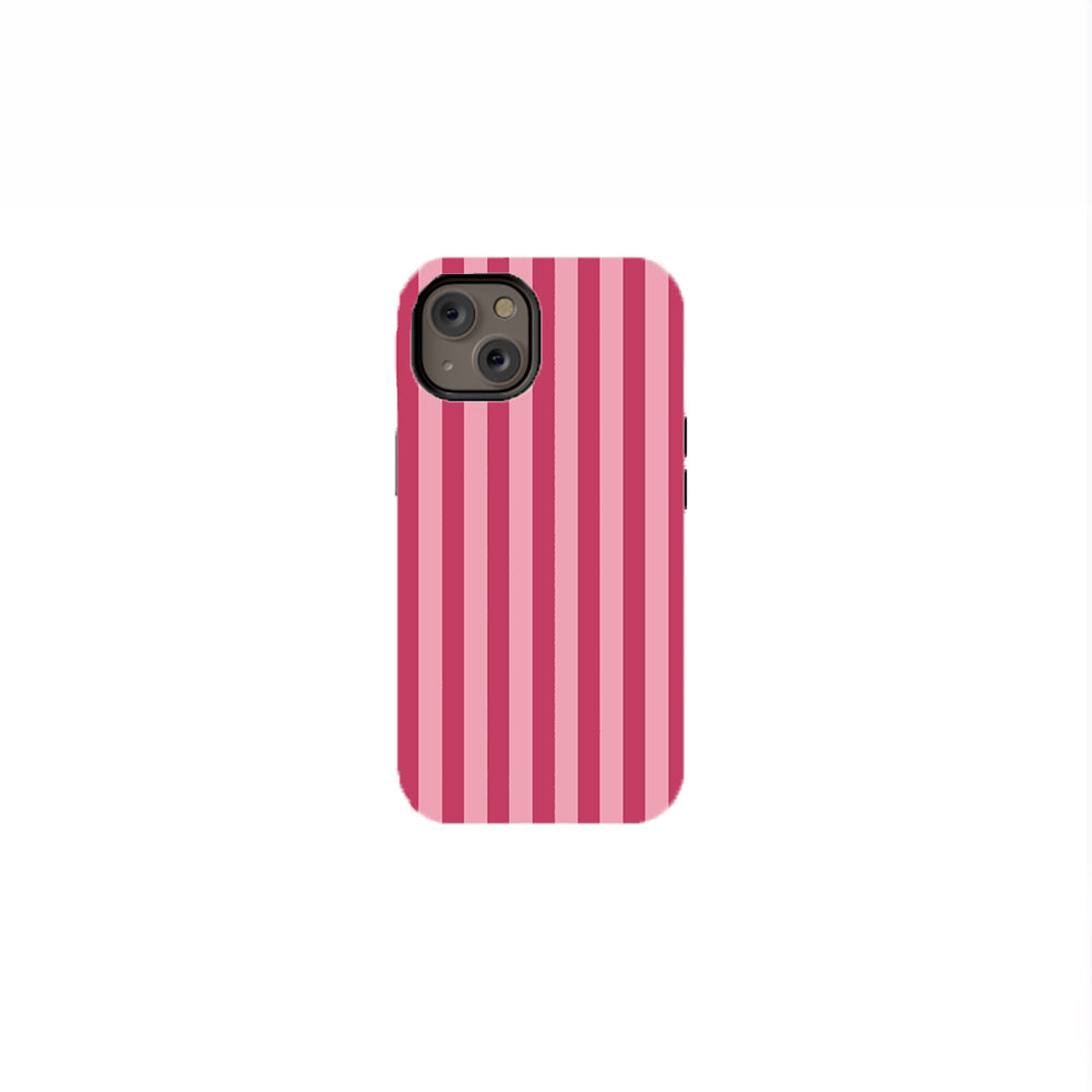 Pink and Light Pink Stripes Phone Case