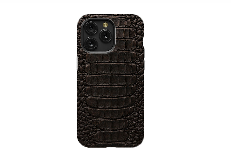 Crocodile Skin Texture - Black