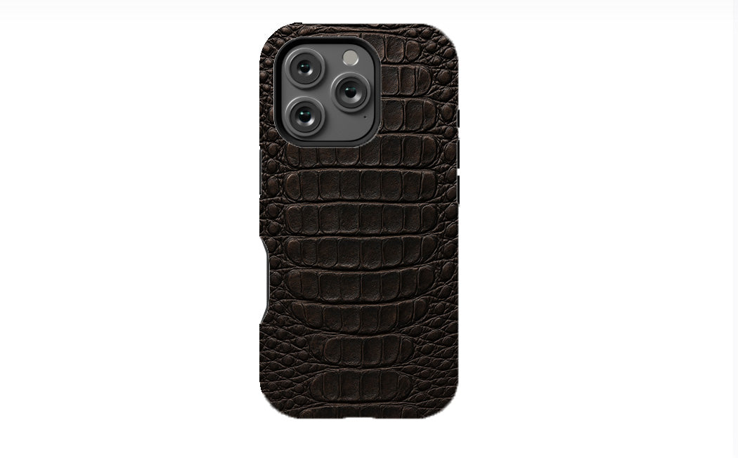 Crocodile Skin Texture - Black