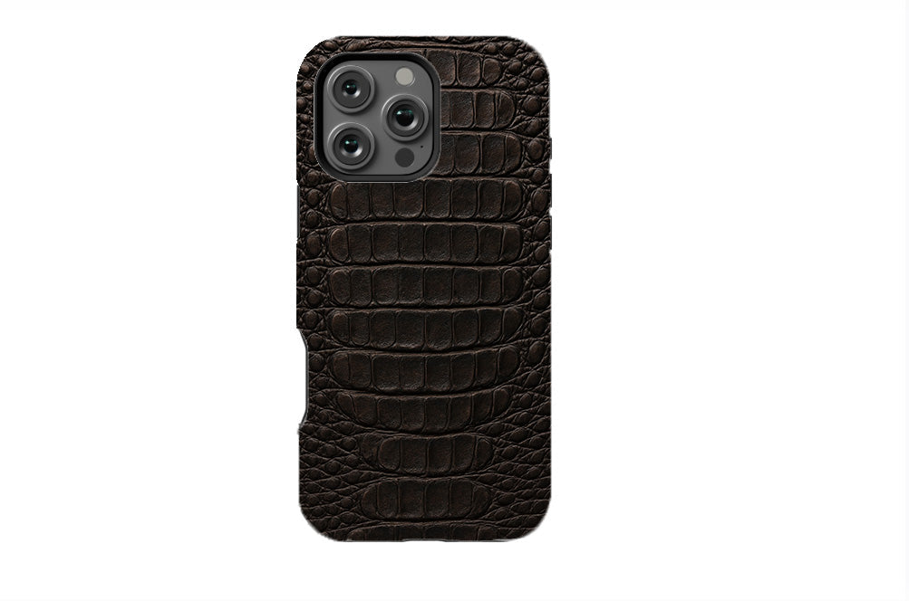 Crocodile Skin Texture - Black