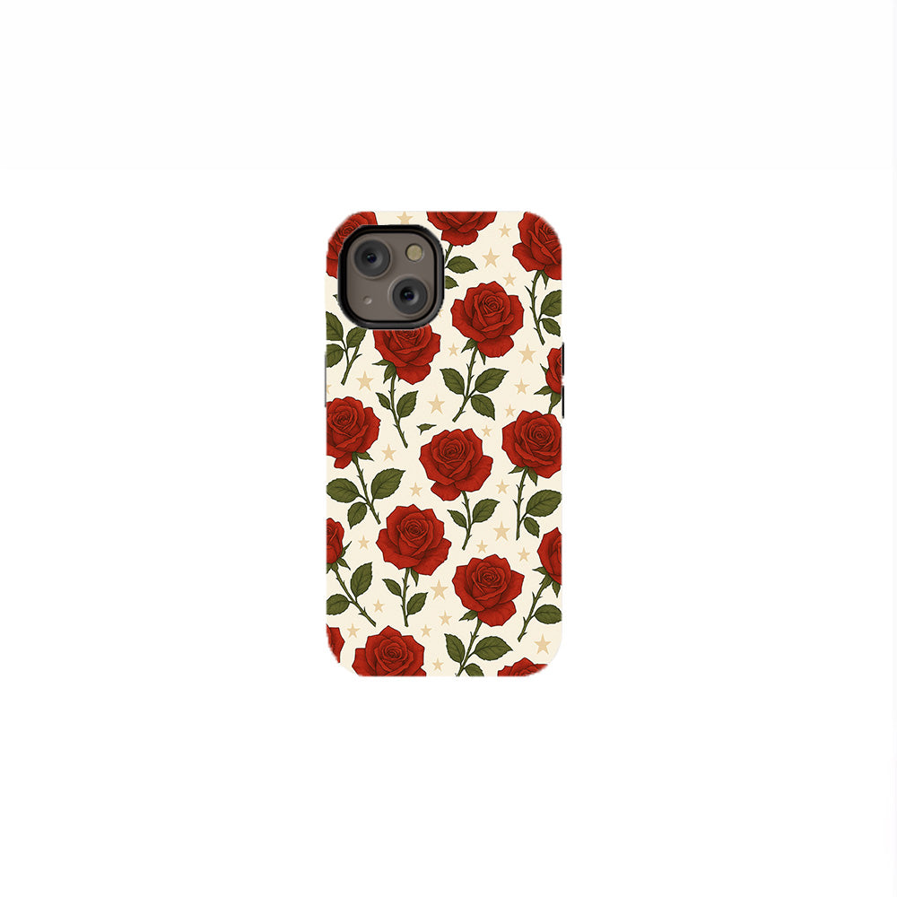 Red Rose and Star Phone Case
