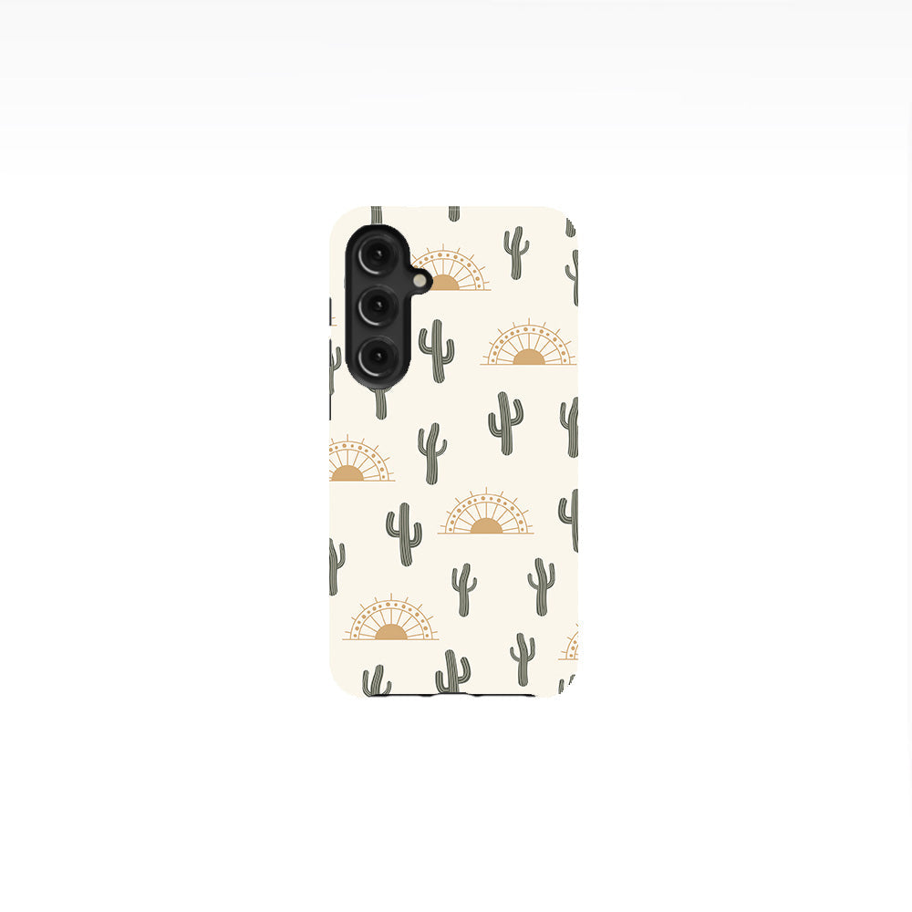 Summer Cactus on Desert Phone Case