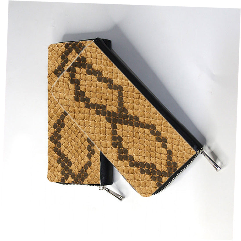 Snake Skin Zip Wallet