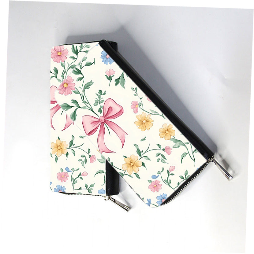 SpingFlowers Zip Wallet