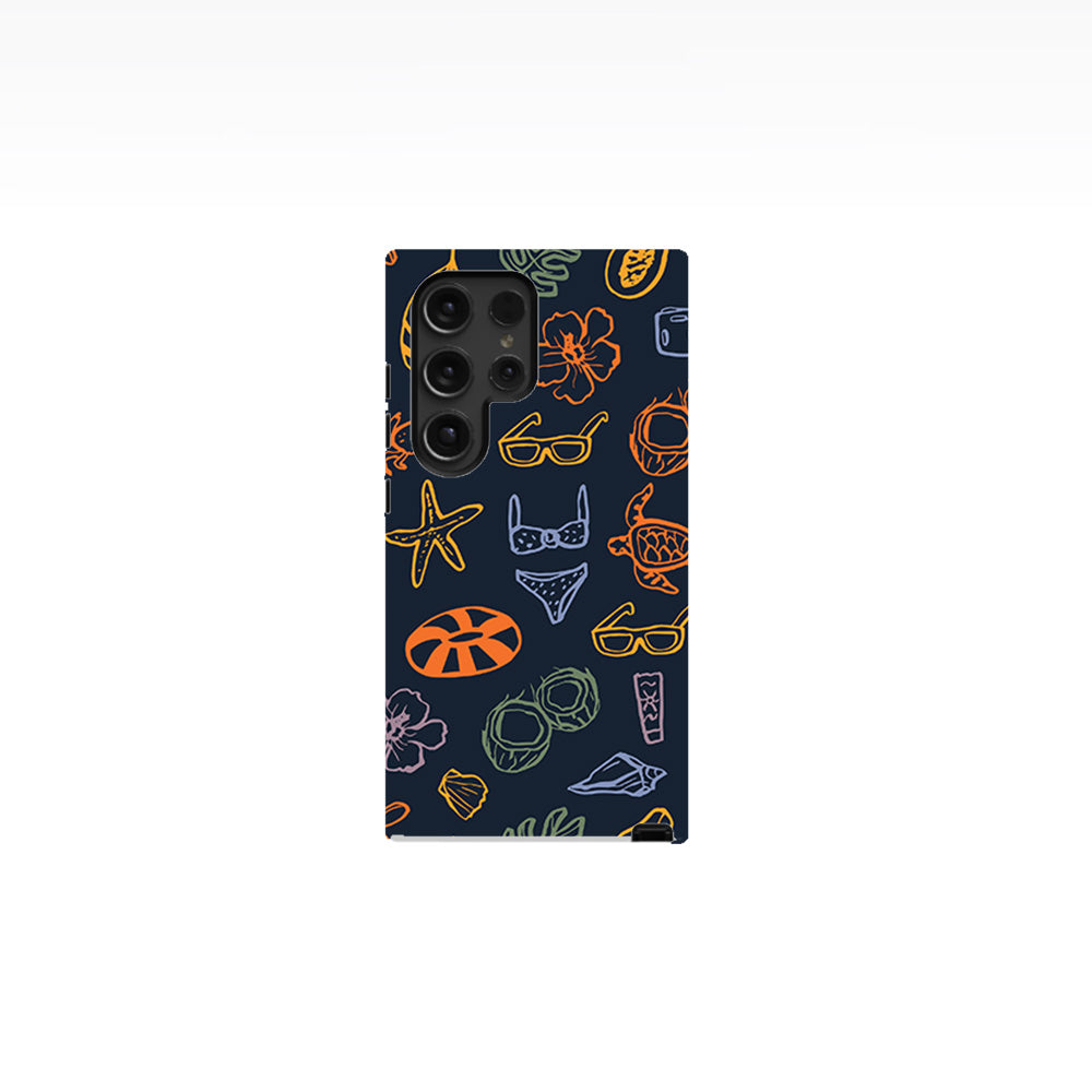 Doodle Summer Vacation Phone Case