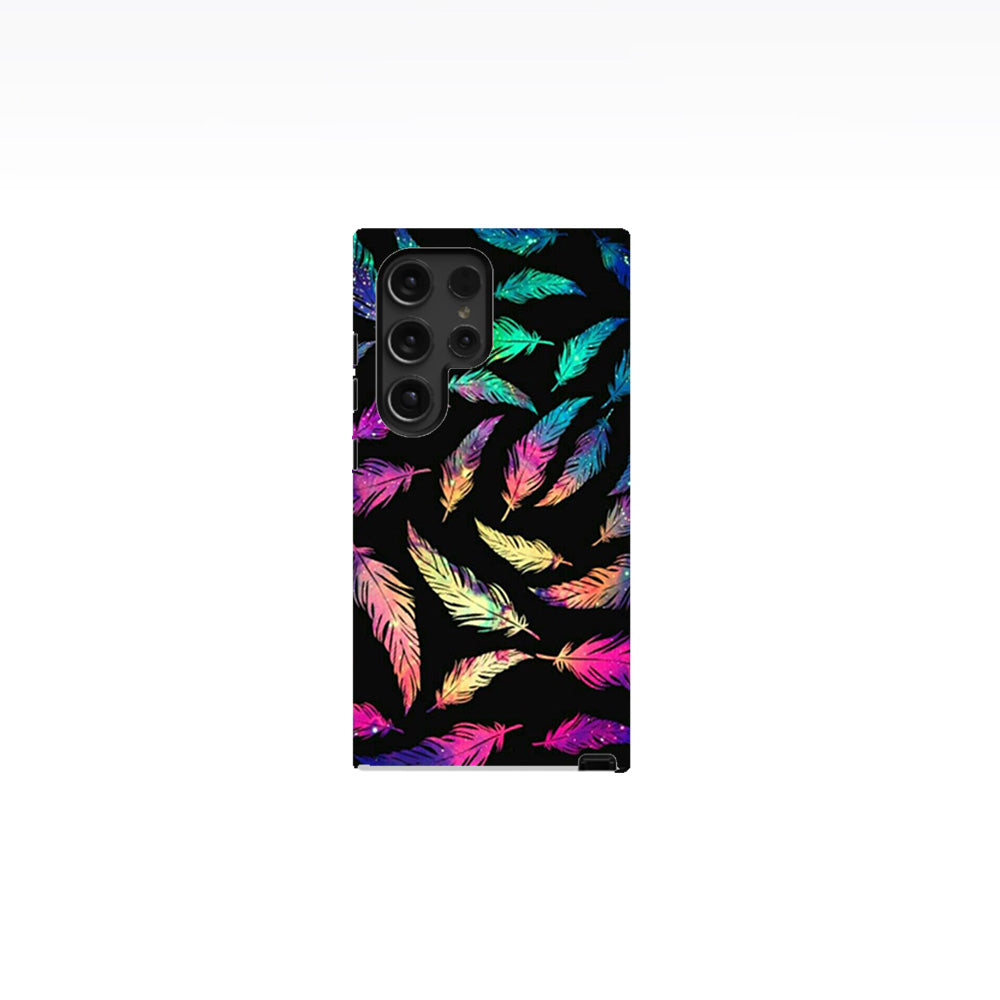 Galaxy Feathers Phone Case