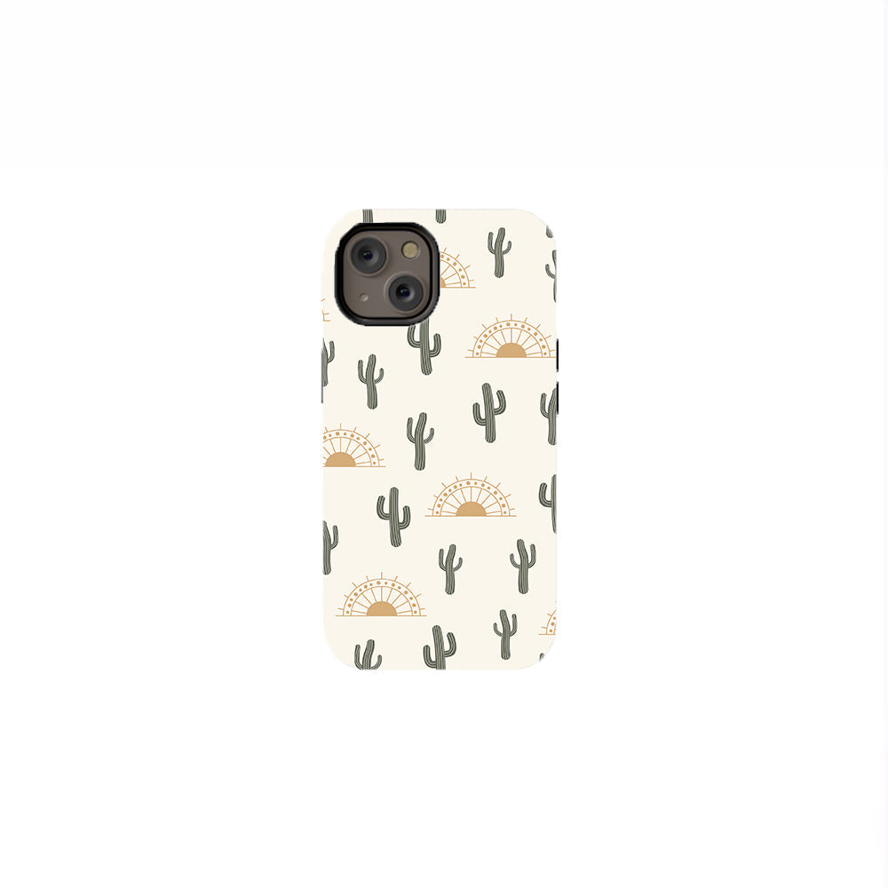 Summer Cactus on Desert Phone Case