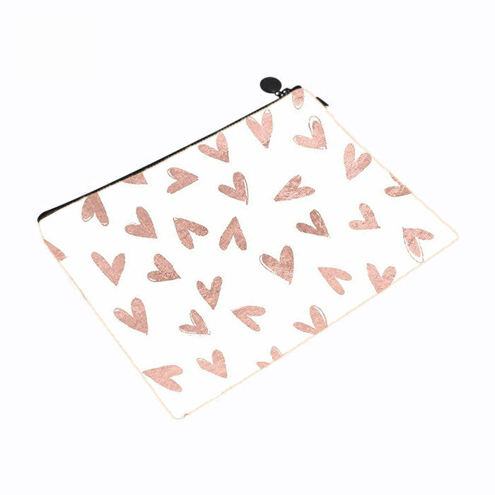 Blush Hearts Makeup Bag