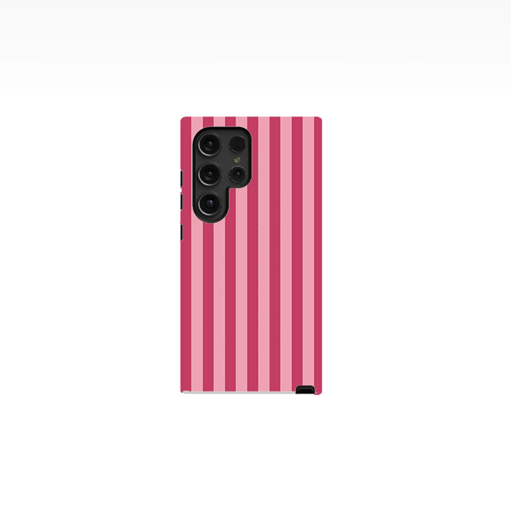 Pink and Light Pink Stripes Phone Case