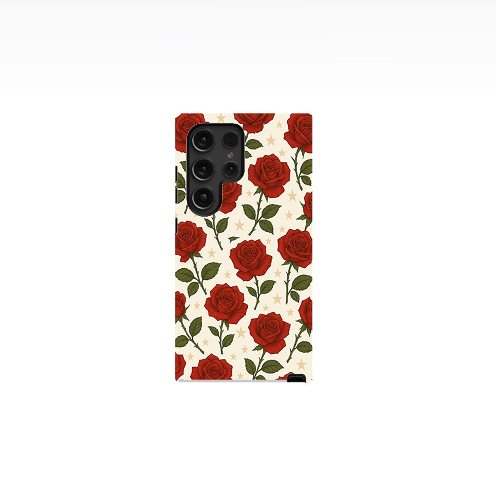 Red Rose and Star Phone Case