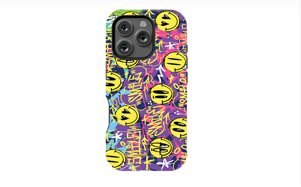 Graffiti Happy Smiling Face Phone Case