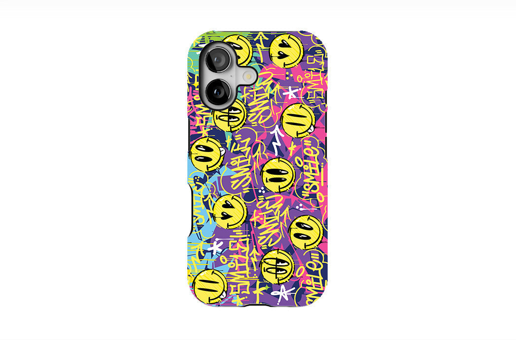 Graffiti Happy Smiling Face Phone Case
