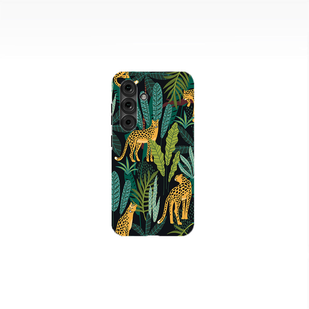 Leopards-Tropical Leaves Phone Case